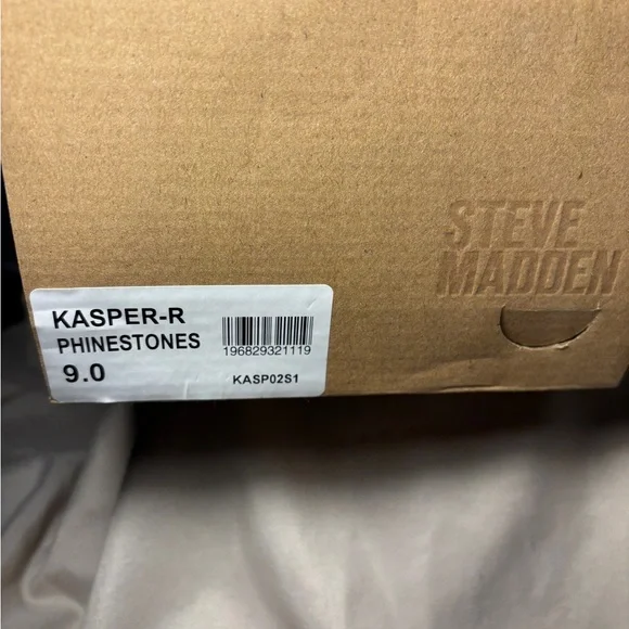 Steve Madden Gold Embellished Slide Sandals - Picture 5 of 5